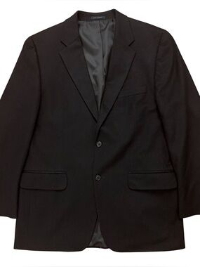Club Room Blazer Jacket Mens 40R Sports Coat Constructured 100% Cashmere Black